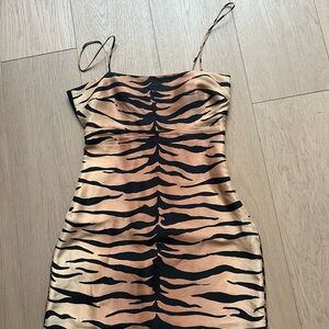 Realisation Par Tiger Print Dress